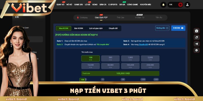 Nạp tiền Vibet